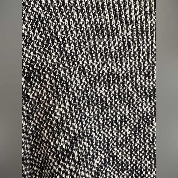 Zara Knit Open Front Cardigan Waterfall Black White Sweater Top Women’s Small - Picture 7 of 9